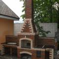 Барбекю мангал печь камин из кирпича. Установка каминных топок.