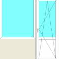 Балконный блок (окно + дверь)